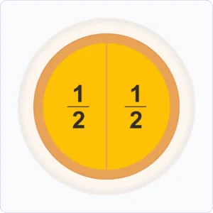 One-Half Pizza Fractions